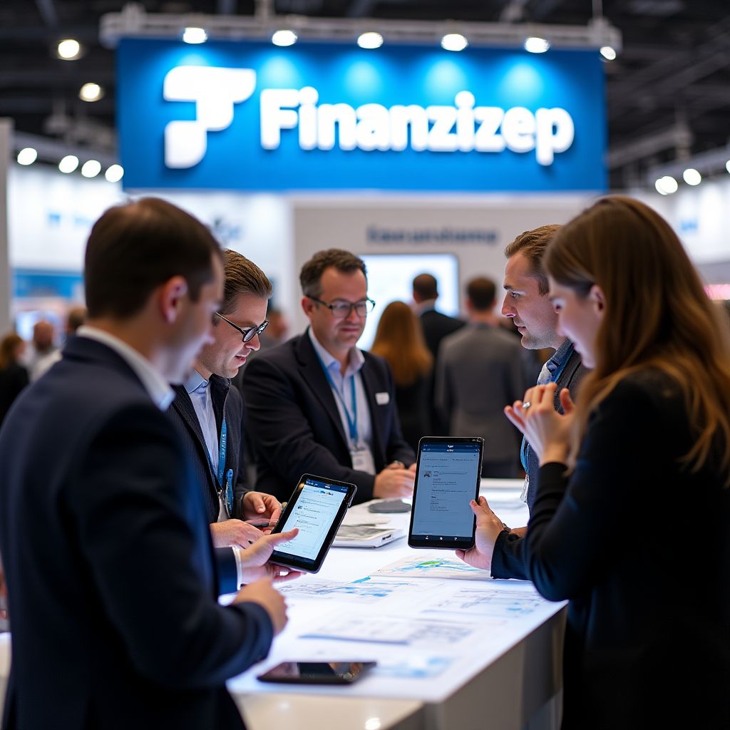 Equipo de FinanzApp en evento tecnológico